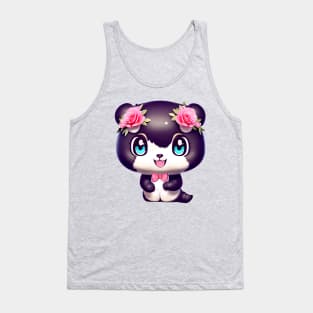 Cute kawaii panda bear Tank Top